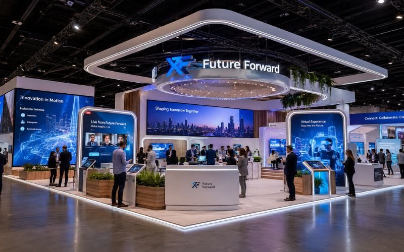 Immersive brand storytelling exhibition booth